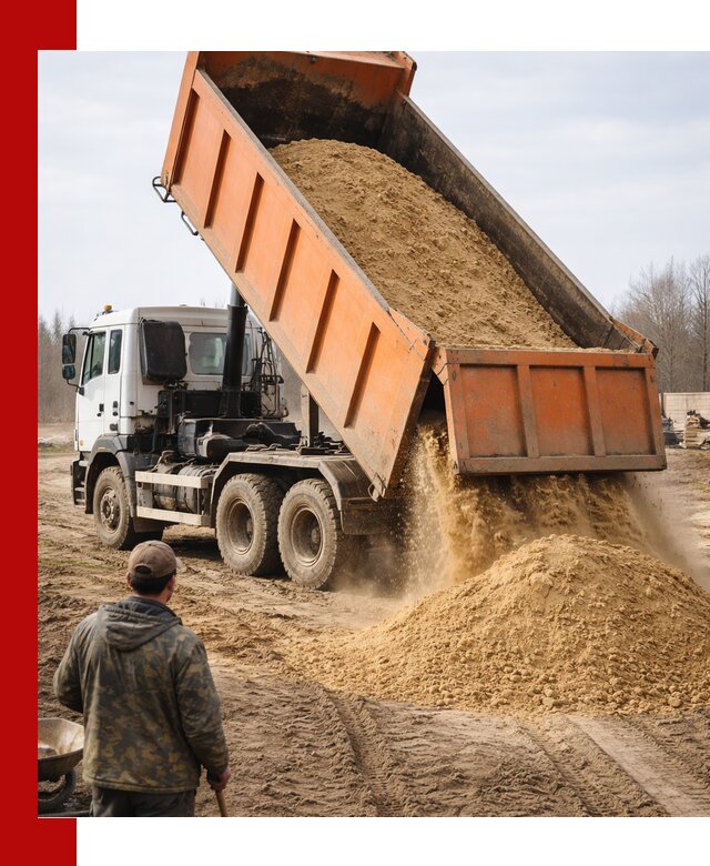 Аренда самосвала 20 тонн для перевозки грузов в Торжке