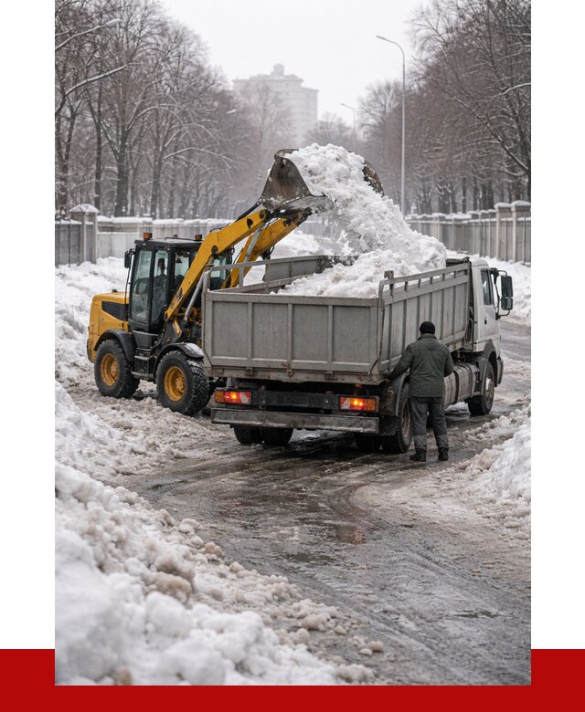 Вывоз снега с погрузкой в Торжке от 3578 р. ПРОНЕРУДТрж