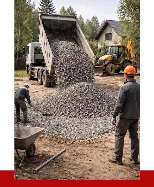 Отсыпка участка щебнем в Торжке от 6646 р. ПРОНЕРУДТрж