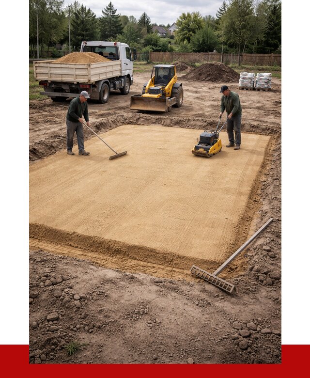 Устройство песчаной подушки в Торжке от 4601 р. ПРОНЕРУДТрж