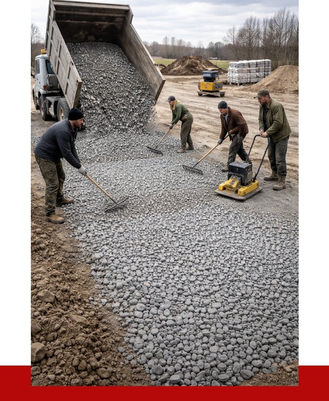 Устройство щебеночной подушки в Торжке от 4601 р. ПРОНЕРУДТрж